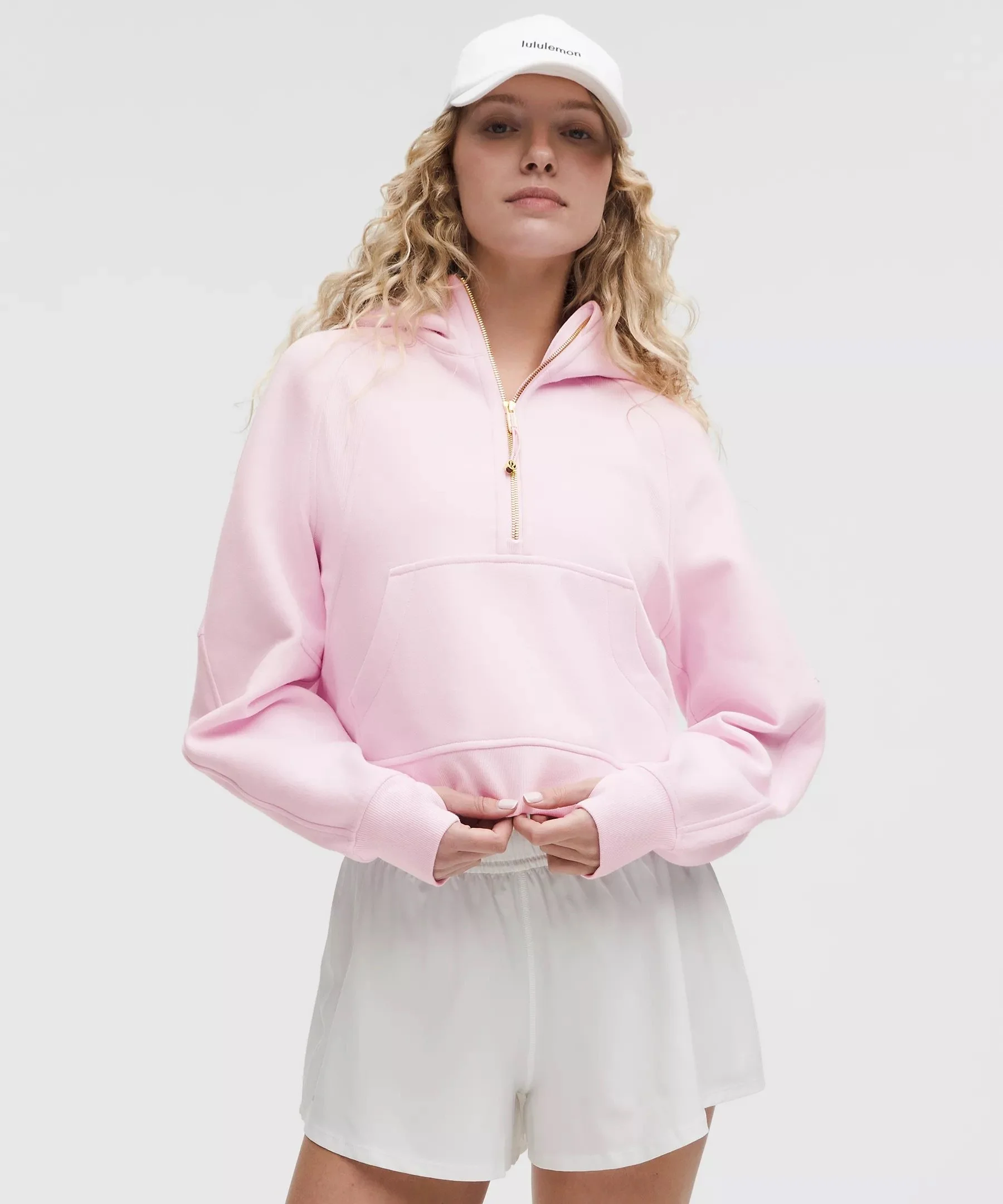 Lululemon ラベンダーフロスト トップス Lululemon Front Zip Mock-Neck Tennis Tank Top - Charged